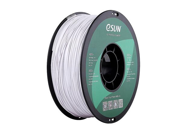 eSUN ABS+ 1.75mm 1kg - Cold White Hvit