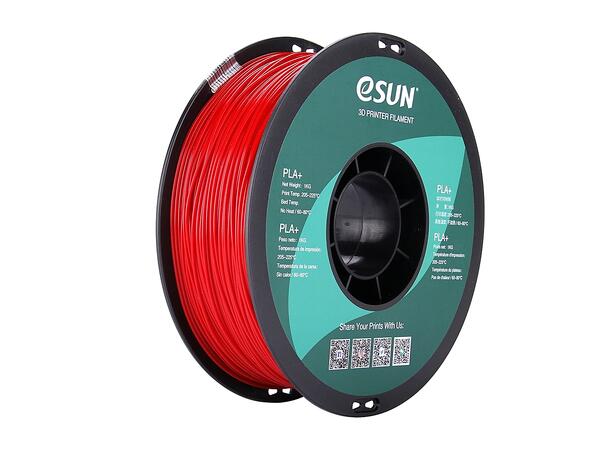 eSUN ABS+ 1.75mm 1kg - Fire Engine Red Brannbil rød