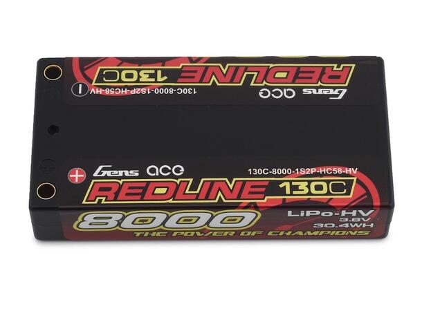 1s  8000mAh - 130C - Gens Ace 5mm plugg