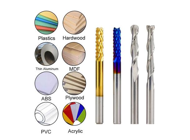 40 pcs End Mills CNC Router Bits