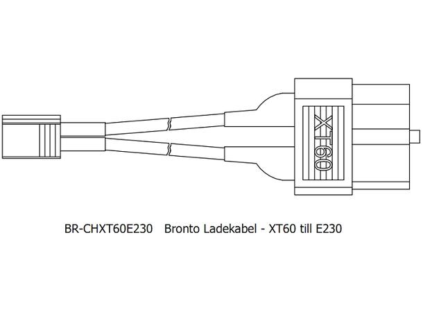 Bronto Ladekabel - XT60 til E230 / A30 / BT2.0