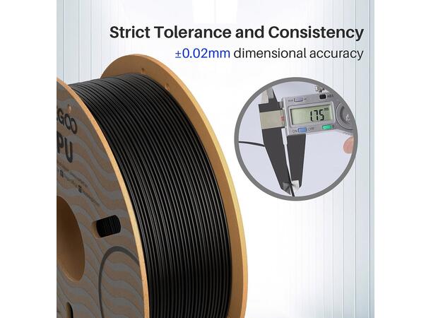 Elegoo TPU 1.75mm 1kg - Transculent Transculent