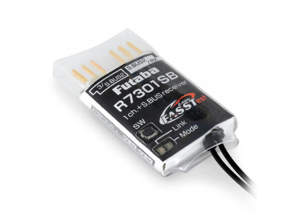 Futaba  1K+SBUS mottaker R7301SB 2,4GHz FASSTest  High Gain