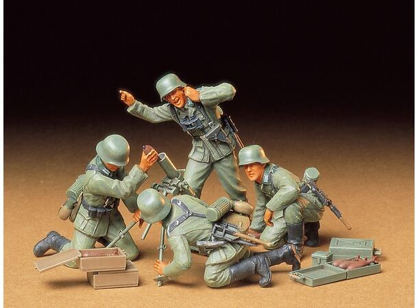 German Infatry mortar team 1/35 Tamiya plastbyggesett