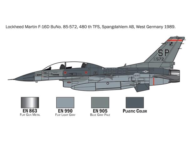 Italeri 1:72 - F-16 C/D Night Falcon Startsett