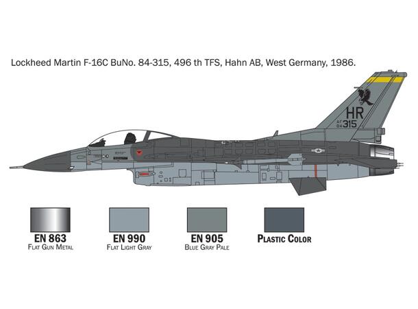 Italeri 1:72 - F-16 C/D Night Falcon Startsett