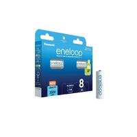 Panasonic Eneloop AA 8stk oppladbare 1.2V 2000mAh