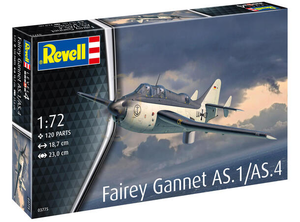 Revell Fairey Gannet AS.1/AS.4 1/72 Revell plastbyggesett