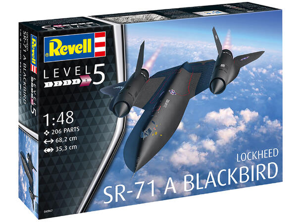 Revell Lockheed SR-71A Blackbird 1/48 Revell plastbyggesett