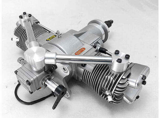 Saito FG-41TS 41cc 4-stroke Twin Bensin motor