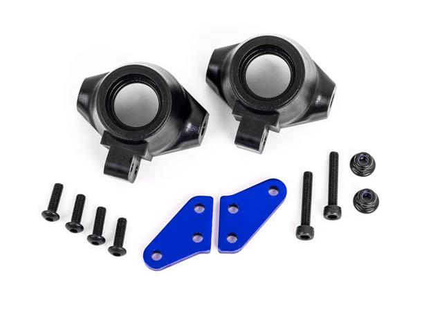 Steering Blocks + Arms Alu Blue (Pair)