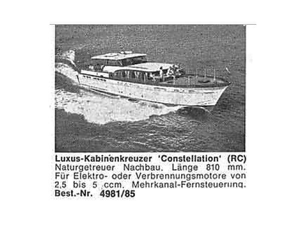 Tegninger av Chris Craft  Constellation Aeronaut     810mm lang