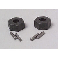 Traxxas 6-kant Adaptere 12mm m/pinner For 5mm aksling 2 stk