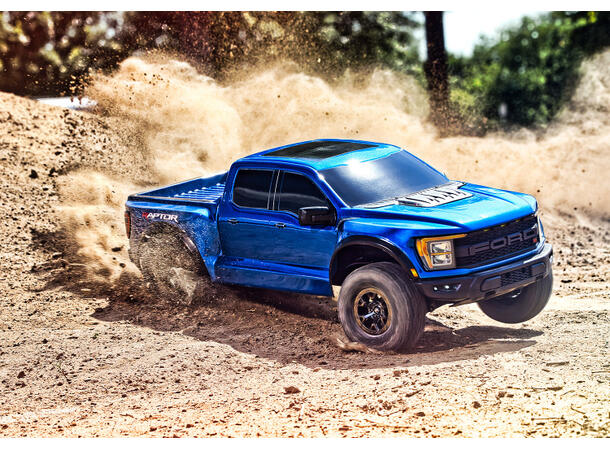 Traxxas Ford F-150 Raptor-R 4WD 1/10 RTR TQ LED Blå