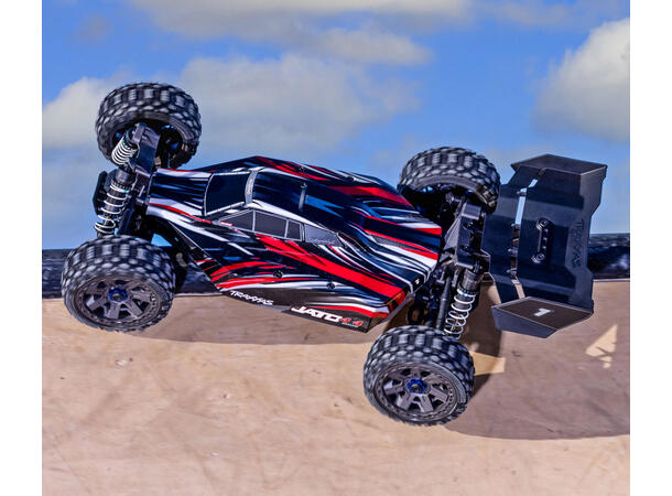 Traxxas Jato 4x4 1/8 BL-2s EHD RTR Red Børsteløs u/batteri,lader 1/8 skala