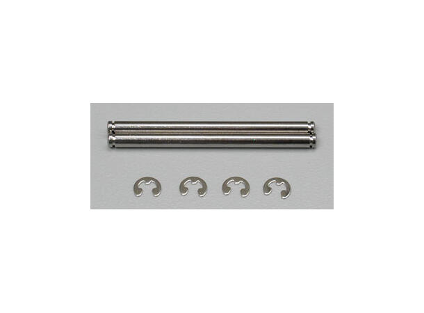 Traxxas Suspension pins, 44mm (2) m/ e-klips