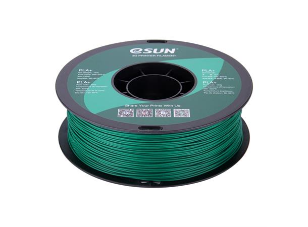 eSUN PLA+ 1.75mm 1kg - Green Grønn 3D printer filament