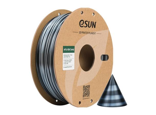 eSUN ePLA Silk Candy 1.75mm 1kg Silver Black