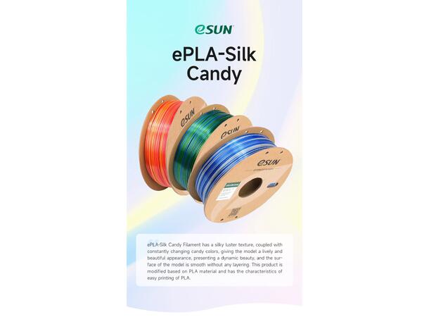 eSUN ePLA Silk Candy 1.75mm 1kg Silver Black