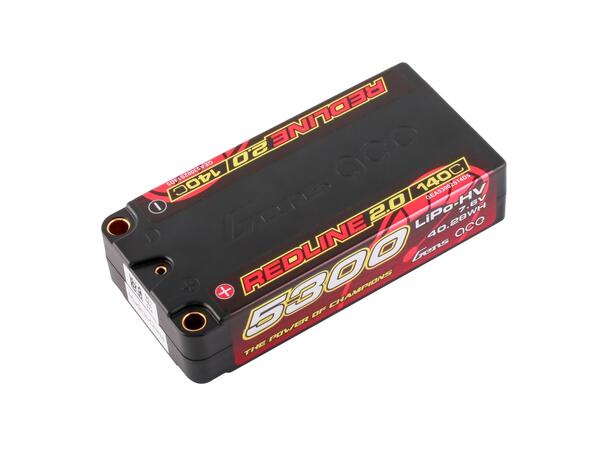 2s  5300mAh -140C - Gens Ace Shorty Redline 2.0