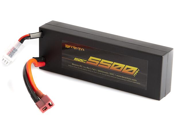 2s  5500mAh - 50C - Bronto Hard Case Deans