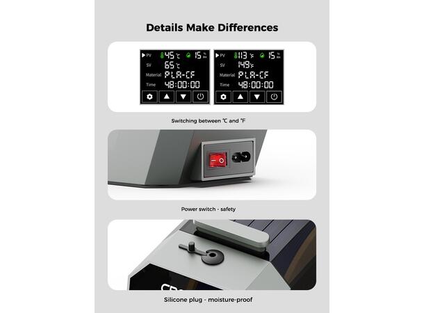 Creality Space Filament Dryer For 1 rull