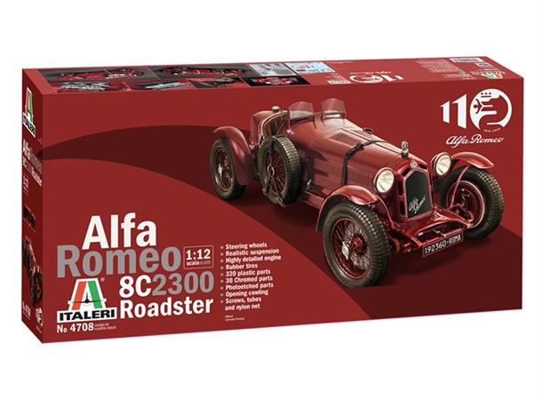 Italeri 1:12 Alfa Romeo 8C 2300 ITALERI 1:12  Roadster