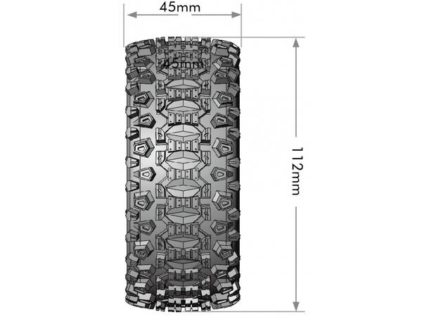 Louise Dekk og felg SC-UPHILL 4WD/2WD (Removable Hex 4pcs) Soft (2)