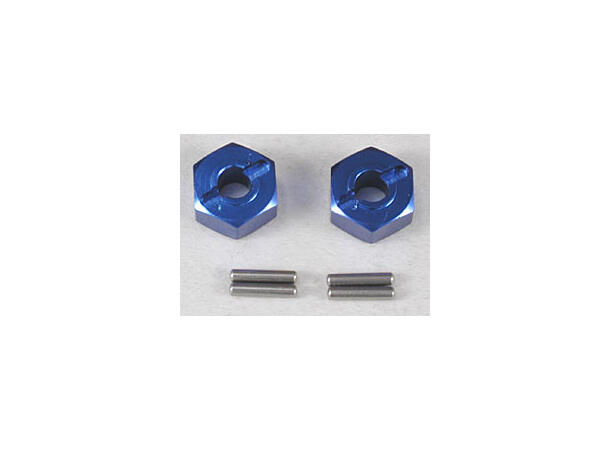 Traxxas 6-kant Adaptere i blå alu.12mm For 5mm aksling