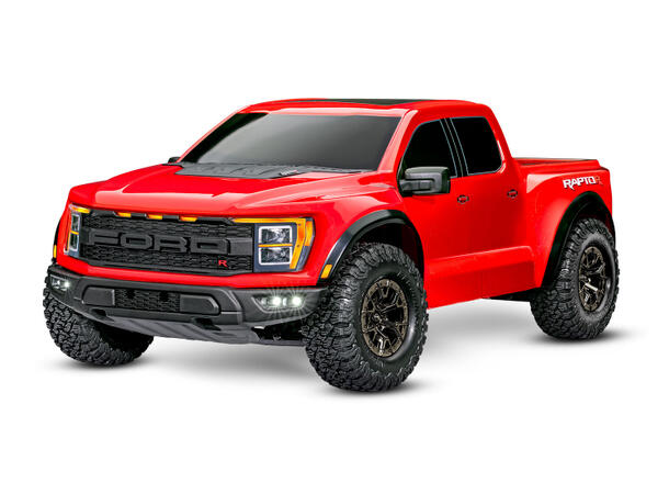 Traxxas Ford F-150 Raptor-R 4WD 1/10 RTR TQ LED Rød