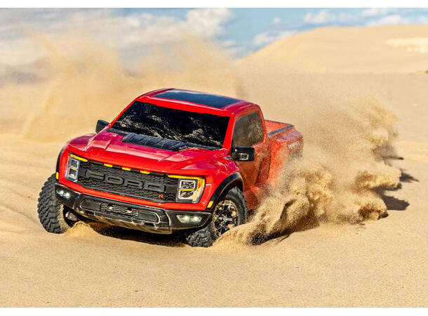 Traxxas Ford F-150 Raptor-R 4WD 1/10 RTR TQ LED Rød