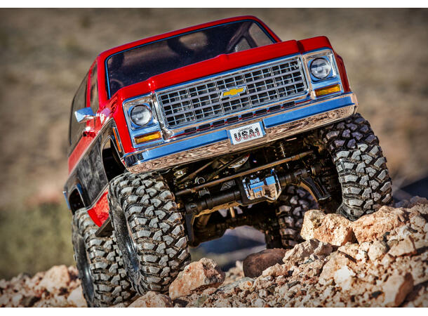 Traxxas TRX-4  Crawler Blazer 1979 Clipless 1/10 skala  Rød  RTR