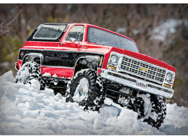 Traxxas TRX-4  Crawler Blazer 1979 Clipless 1/10 skala  Rød  RTR