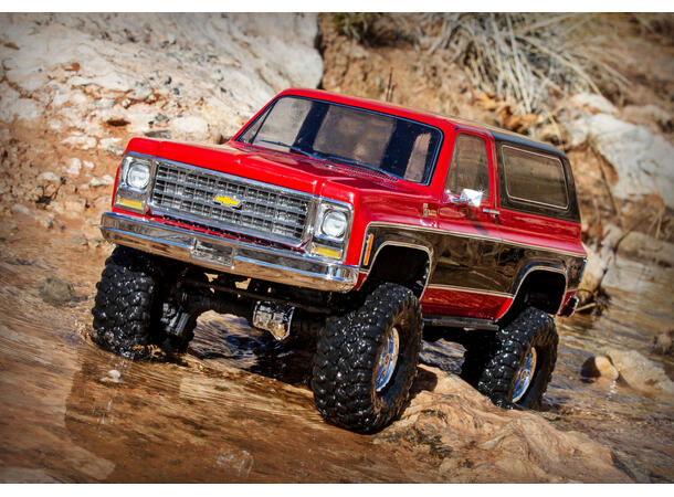 Traxxas TRX-4  Crawler Blazer 1979 Clipless 1/10 skala  Rød  RTR