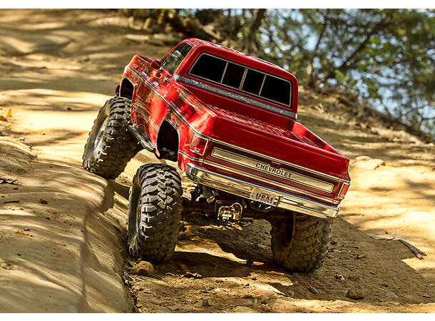 Traxxas TRX-4  Crawler Chevrolet High Trail  1/10 skala   K10 Rød RTR