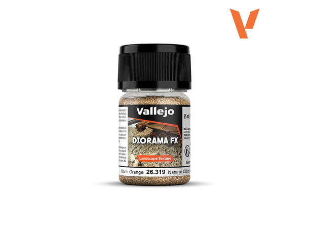 Vallejo Diorama FX Varm Orange 0,1-0,6mm Grus  35ml
