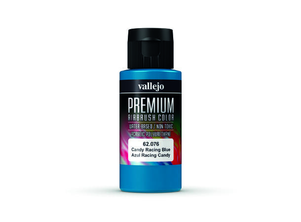 Vallejo Metallic Akryl maling 60ml Candy racing blå for Airbrush