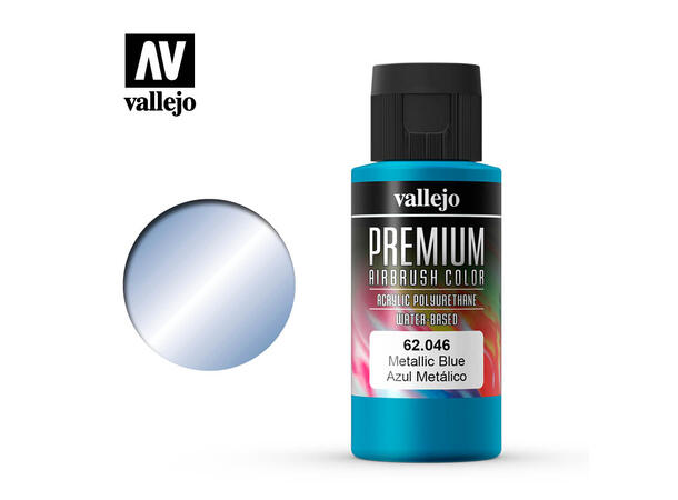 Vallejo Metallic Akryl maling 60ml Metallic blå for Airbrush