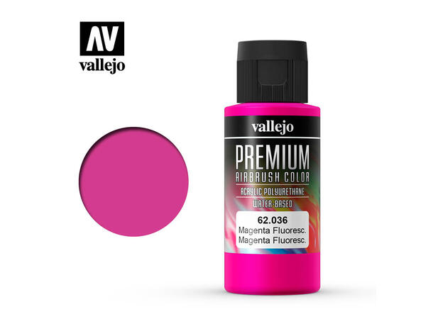 Vallejo Premium Akryl maling 60ml Magenta fluor for Airbrush