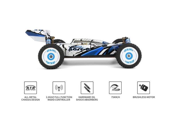 WLToys Buggy Fierce Børsteløs 65km/t   1/12 4WD   RTR