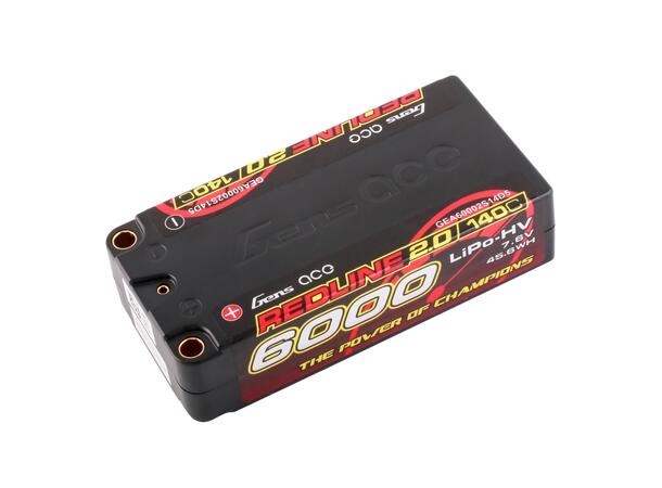 2s  6000mAh -140C - Gens Ace Shorty Redline 2.0