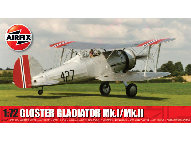 Airfix Gloster Gladiator Mk.I/Mk.II 1/72 byggesett