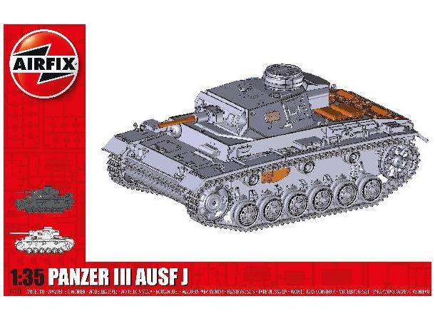 Airfix Panzer III AUSF J 1/35 Airfix plastbyggesett