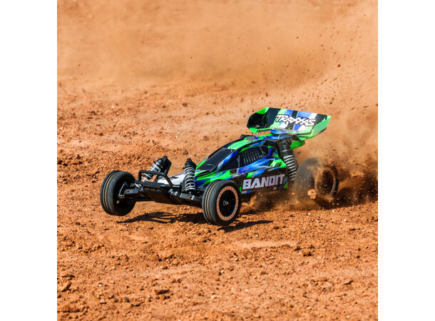Bandit 2WD 1/10 HD  RTR TQ Grønn USB-C 1/10    7 cell NiMH 3000mAH 1/10