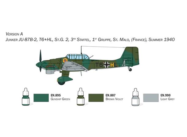 Italeri 1:72 - Junker Ju-87B Stuka Startsett