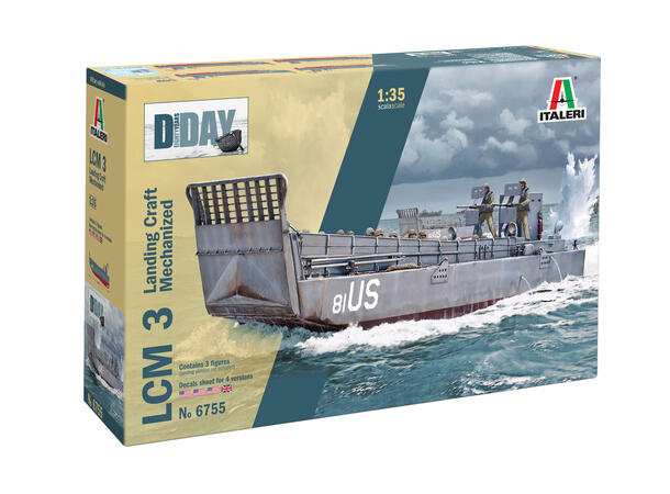 Italeri LCM 3 Landgangs fartøy m/3 figur 1/35 Plastbyggeset