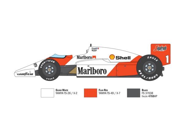 Italeri  1:12 - McLaren MP4 2C F1 Prost/Rosberg