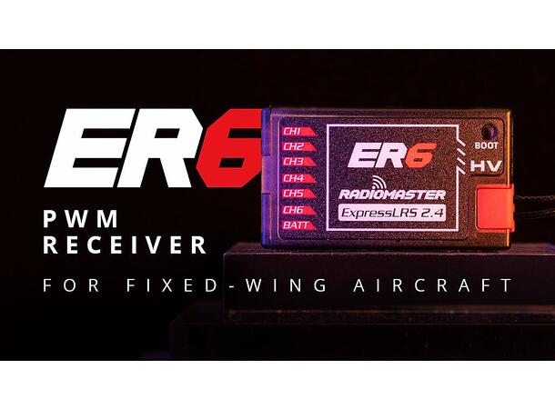 Radiomaster ELRS ER6 6ch PWM  2.4GHz