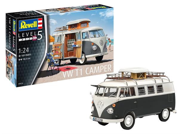 Revell VW T1 Camper Bus 1/24 Revell plastbyggesett