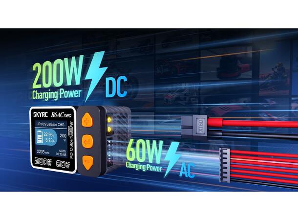 SkyRC B6AC Neo 200WDC/60WAC PD3.0 / XT60